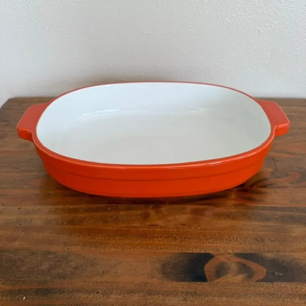 KitchenAid Orange 1.5qt Chip-Resistant Ceramic Casserole Dish